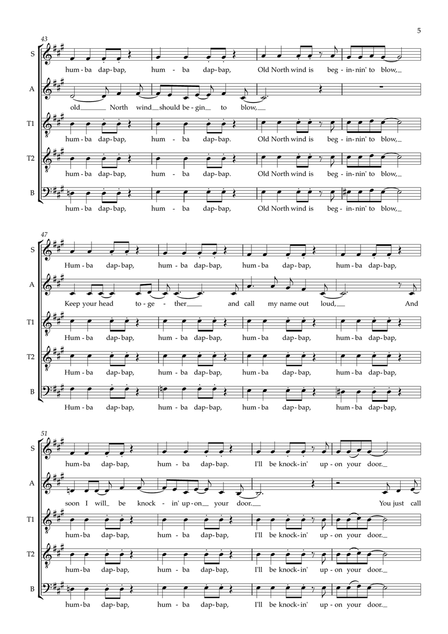 You've Got A Friend (arr. Abi Moore) SATTB scores gallery preview page 5