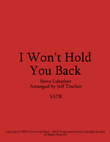 I Won't Hold You Back