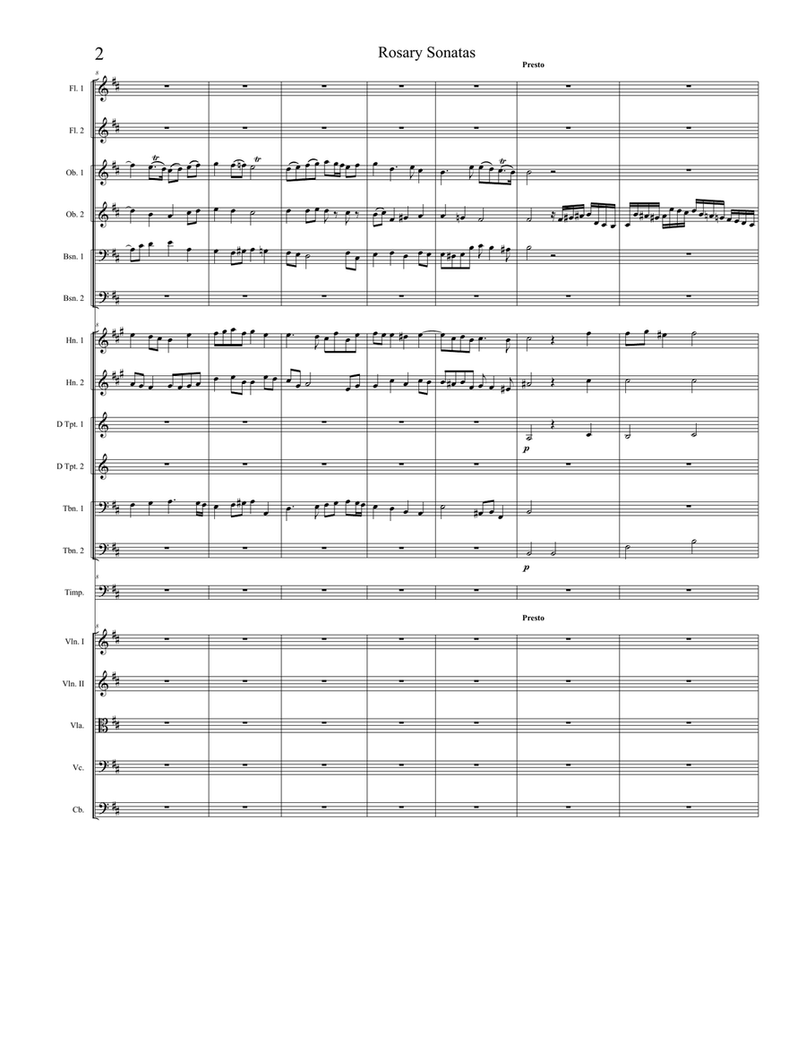 Rosary Sonatas: The Nativity Full Orchestra scores gallery preview page 2