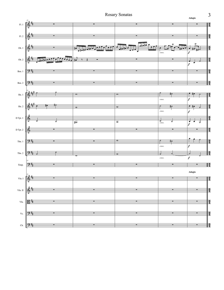 Rosary Sonatas: The Nativity Full Orchestra scores gallery preview page 3