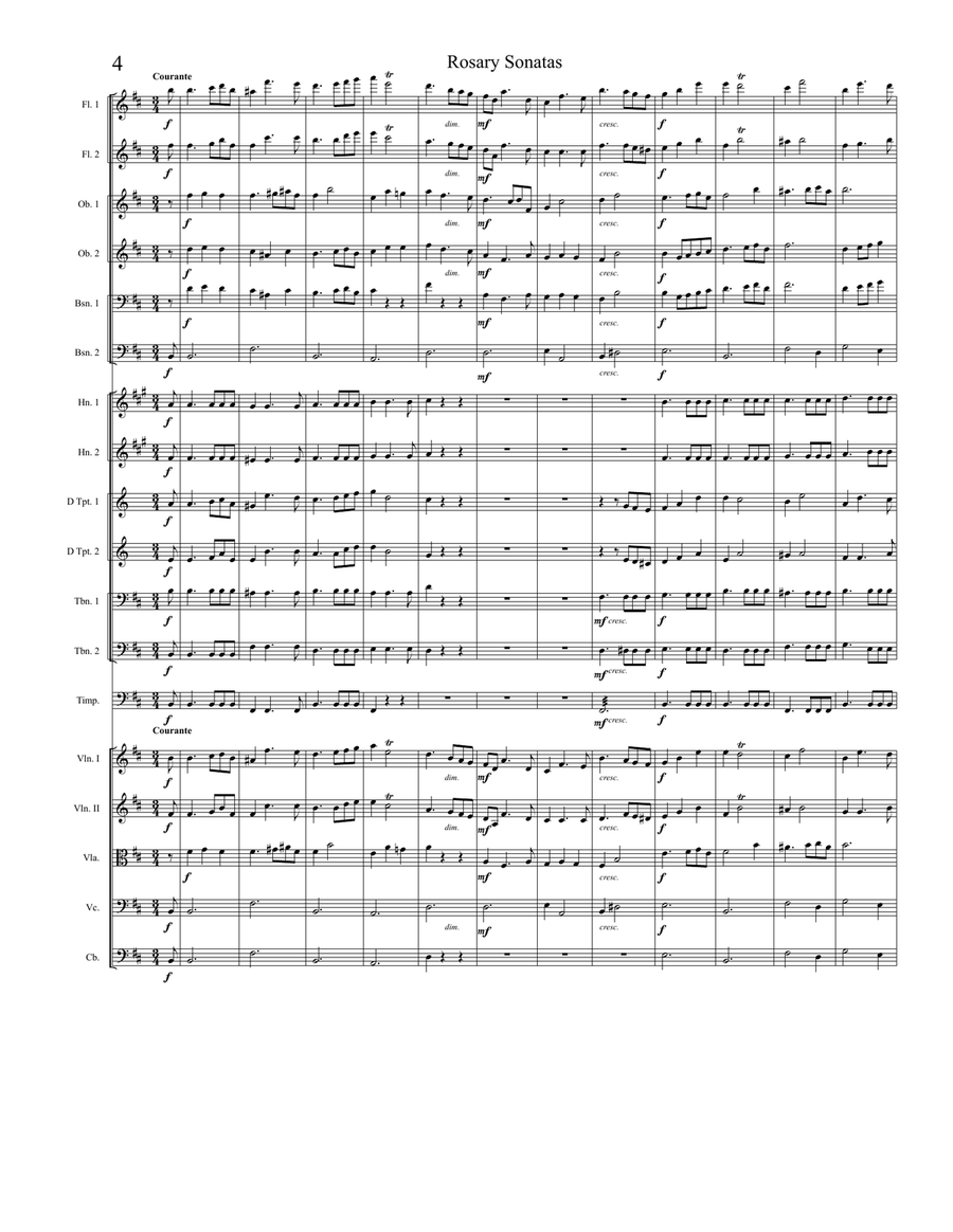 Rosary Sonatas: The Nativity Full Orchestra scores gallery preview page 4