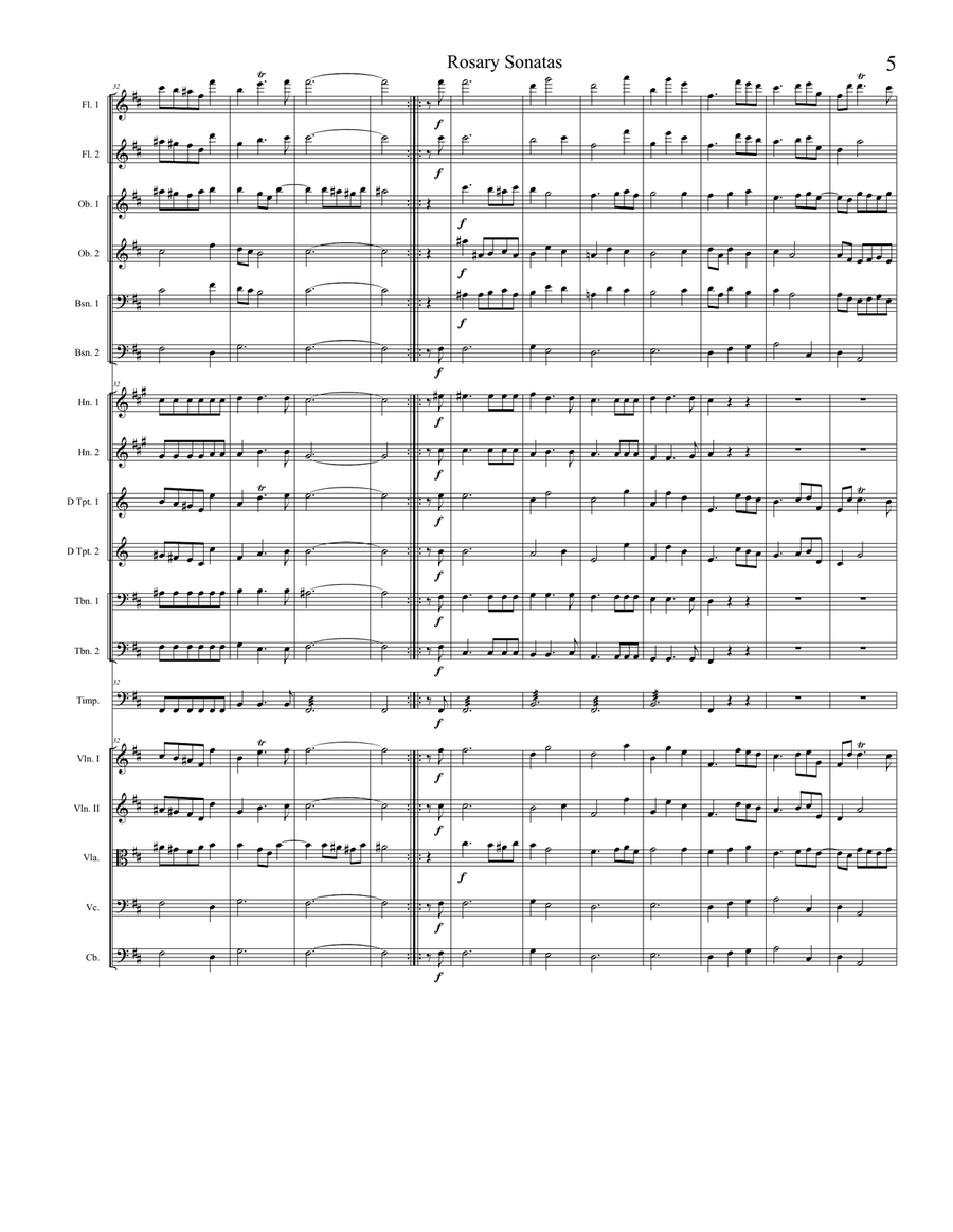 Rosary Sonatas: The Nativity Full Orchestra scores gallery preview page 5