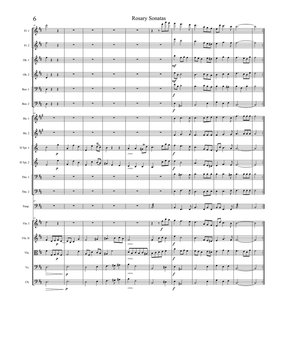 Rosary Sonatas: The Nativity Full Orchestra scores gallery preview page 6