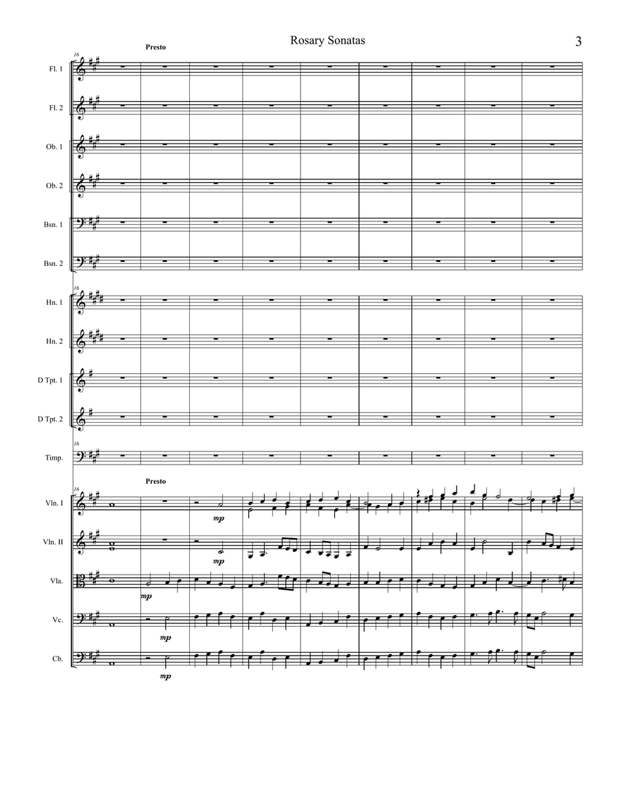 Rosary Sonatas: The Visitation Full Orchestra scores gallery preview page 3