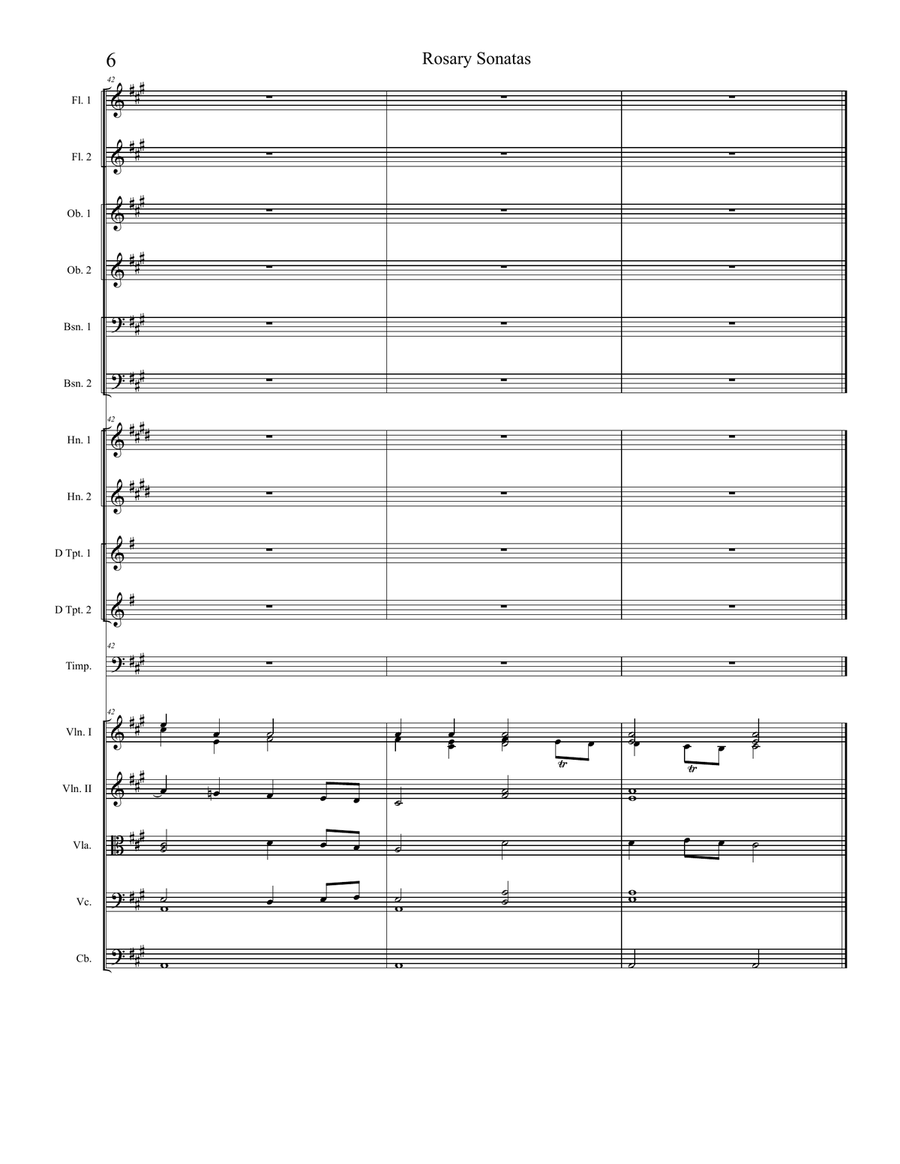 Rosary Sonatas: The Visitation Full Orchestra scores gallery preview page 6