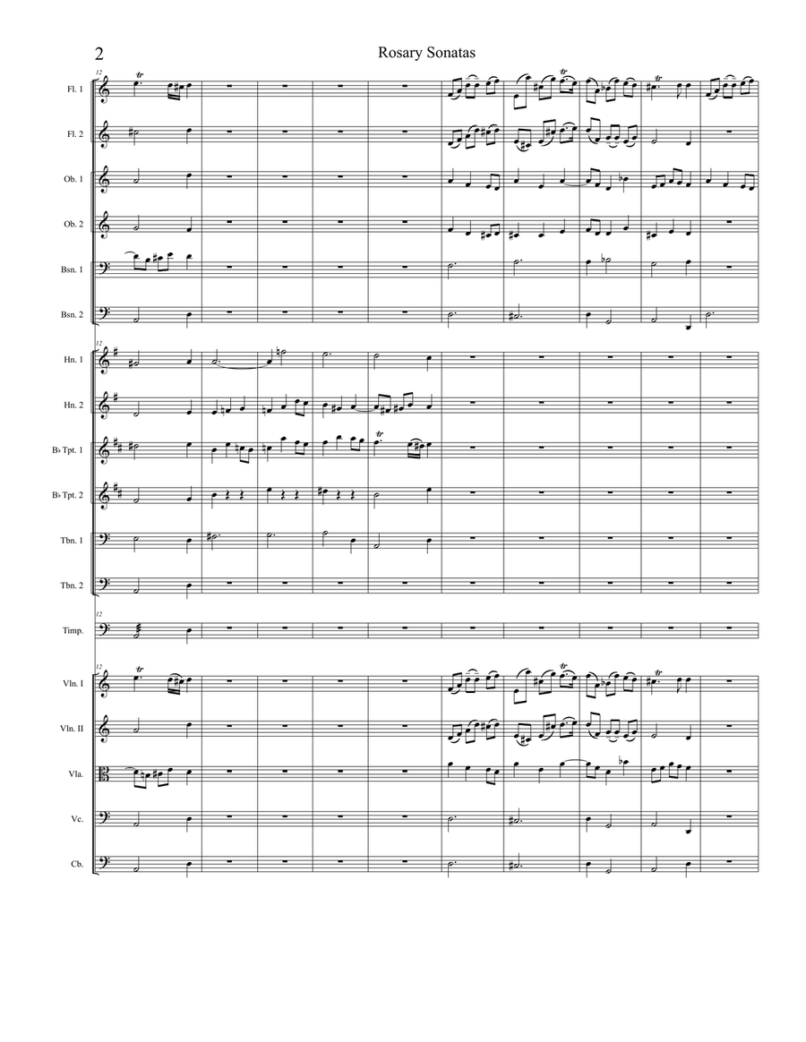 Rosary Sonatas: The Presentation Full Orchestra scores gallery preview page 2