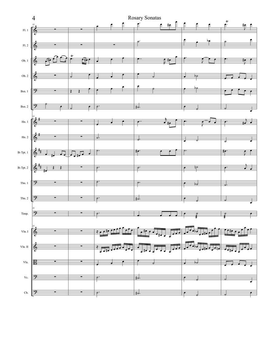 Rosary Sonatas: The Presentation Full Orchestra scores gallery preview page 4
