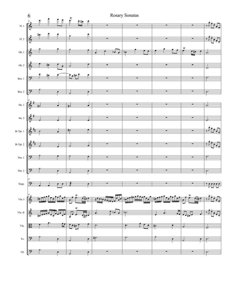 Rosary Sonatas: The Presentation Full Orchestra scores gallery preview page 6