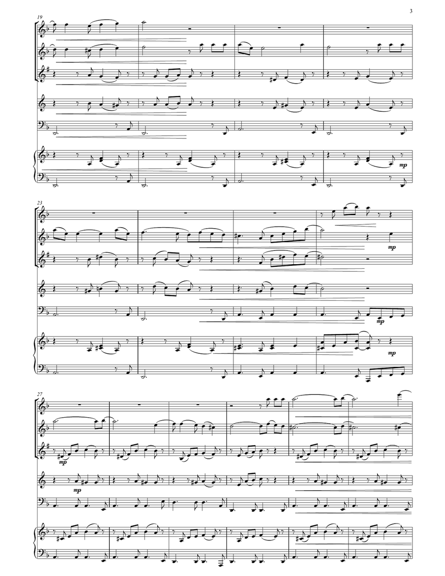 Tango of Life: Wind quintet and piano Bassoon scores gallery preview page 4