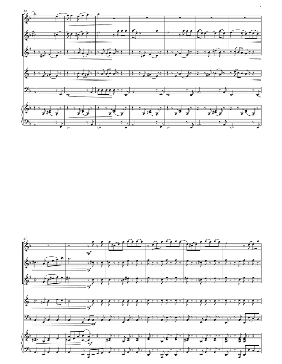 Tango of Life: Wind quintet and piano Bassoon scores gallery preview page 6