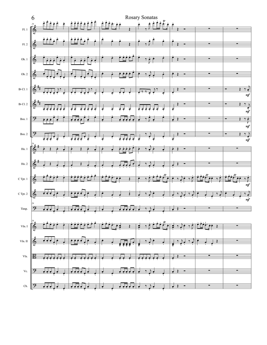 Rosary Sonatas: The Ascension Full Orchestra scores gallery preview page 6