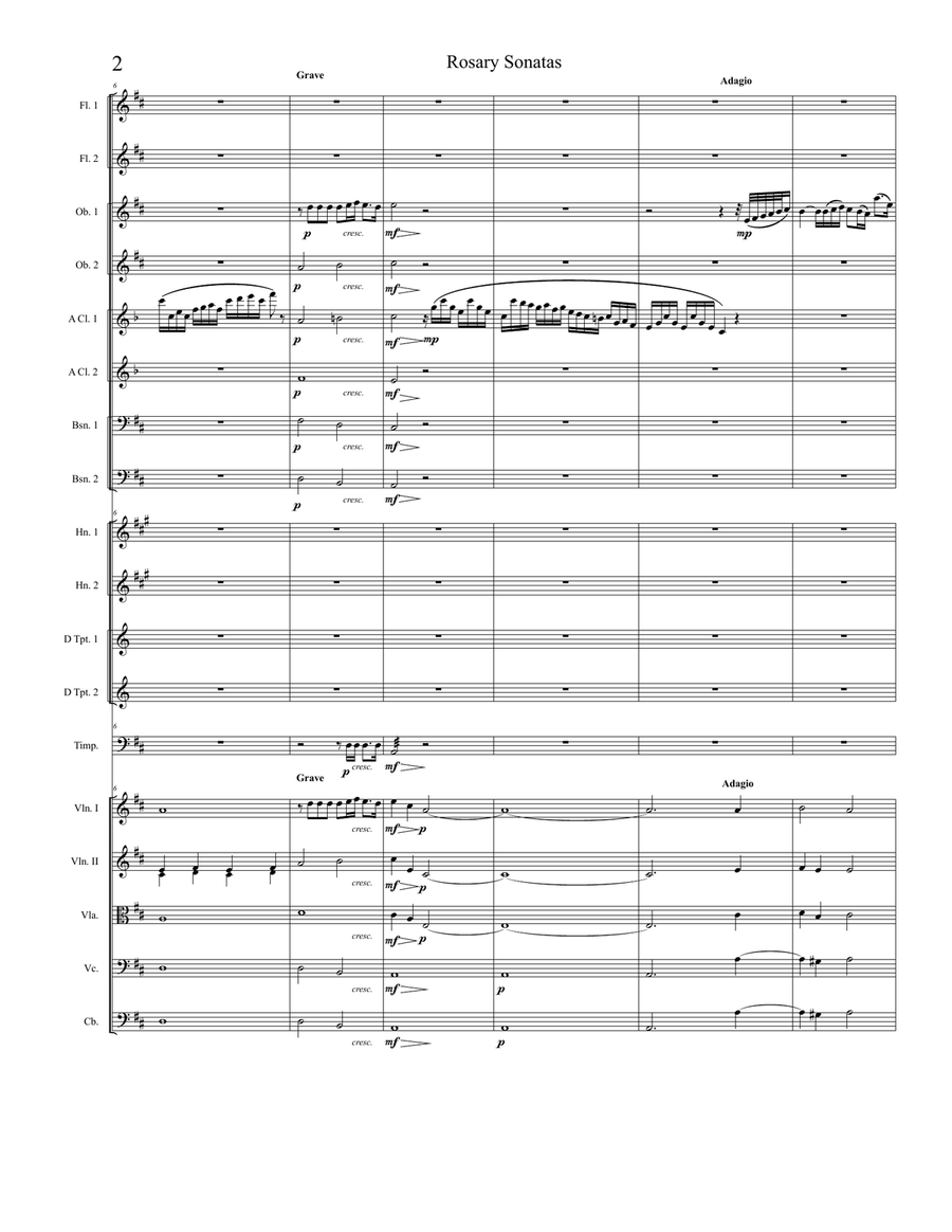 Rosary Sonatas: The Assumption Full Orchestra scores gallery preview page 2