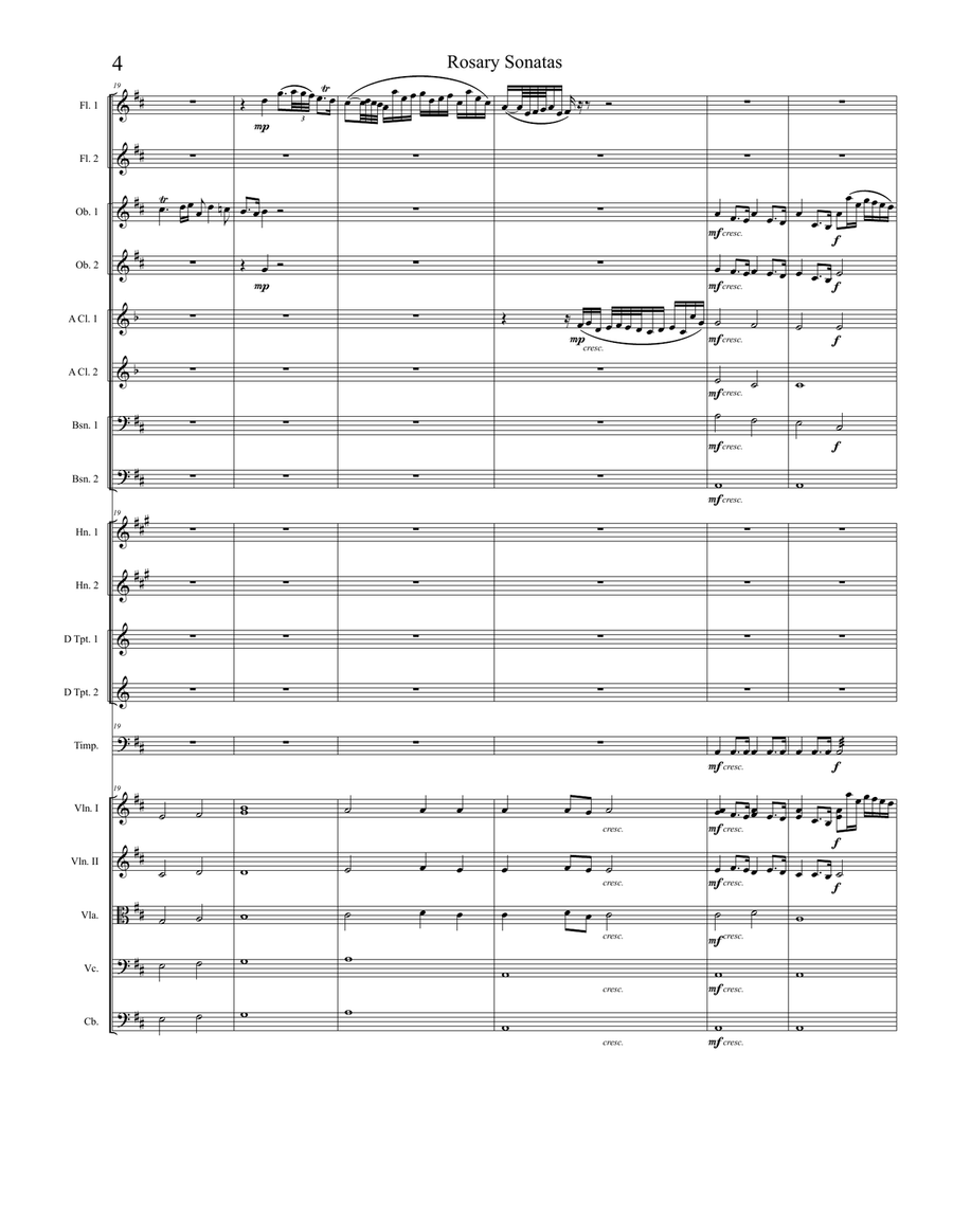 Rosary Sonatas: The Assumption Full Orchestra scores gallery preview page 4