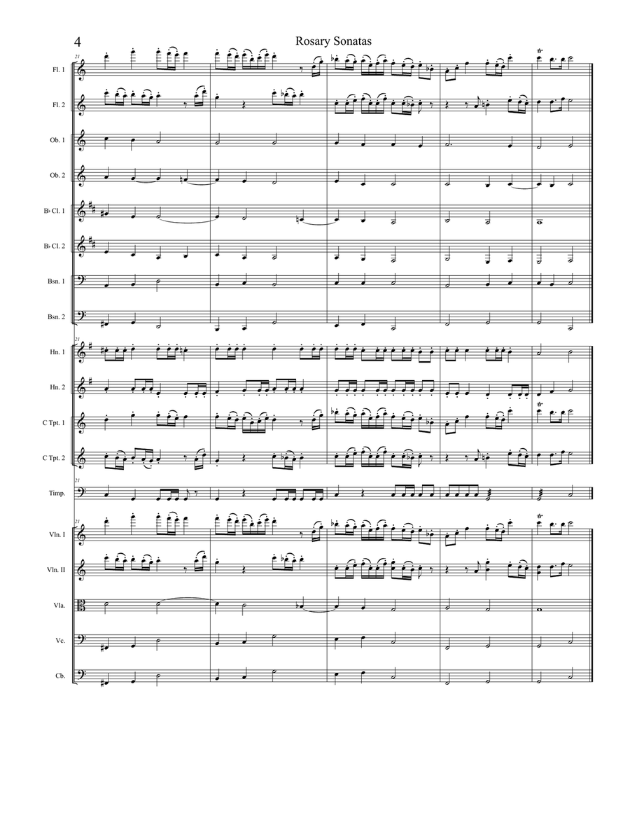 Rosary Sonatas: The Coronation Full Orchestra scores gallery preview page 4