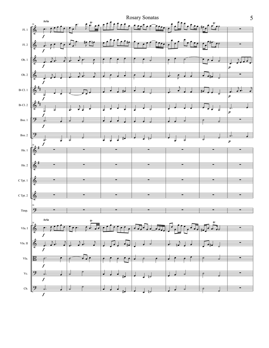 Rosary Sonatas: The Coronation Full Orchestra scores gallery preview page 5