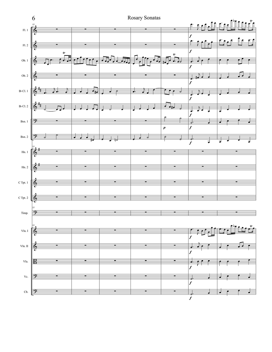 Rosary Sonatas: The Coronation Full Orchestra scores gallery preview page 6