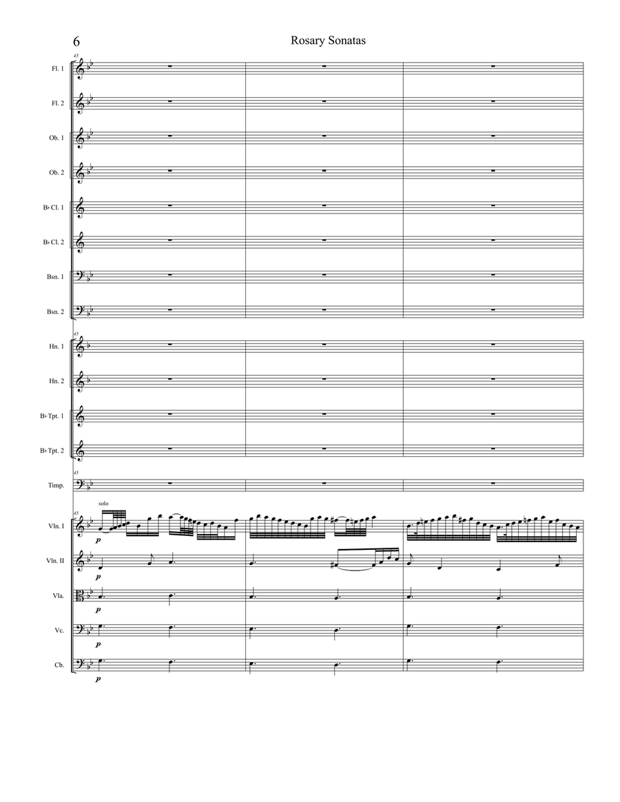 Rosary Sonatas: Passacaglia Full Orchestra scores gallery preview page 6