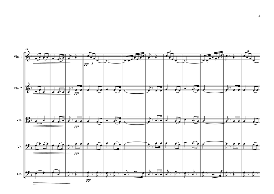Egyptian National Anthem for String Orchestra (MFAO World National Anthem Series) String Orchestra scores gallery preview page 3