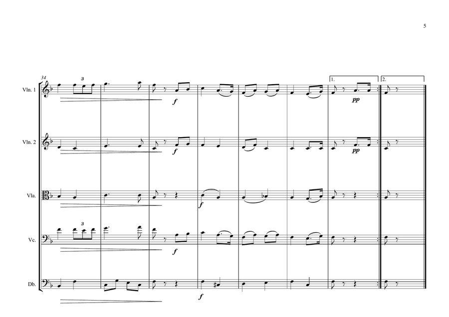 Egyptian National Anthem for String Orchestra (MFAO World National Anthem Series) String Orchestra scores gallery preview page 5