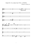 Beethoven:Sonate No. 5 in c minor, Op. 10 No. 1 for piano solo