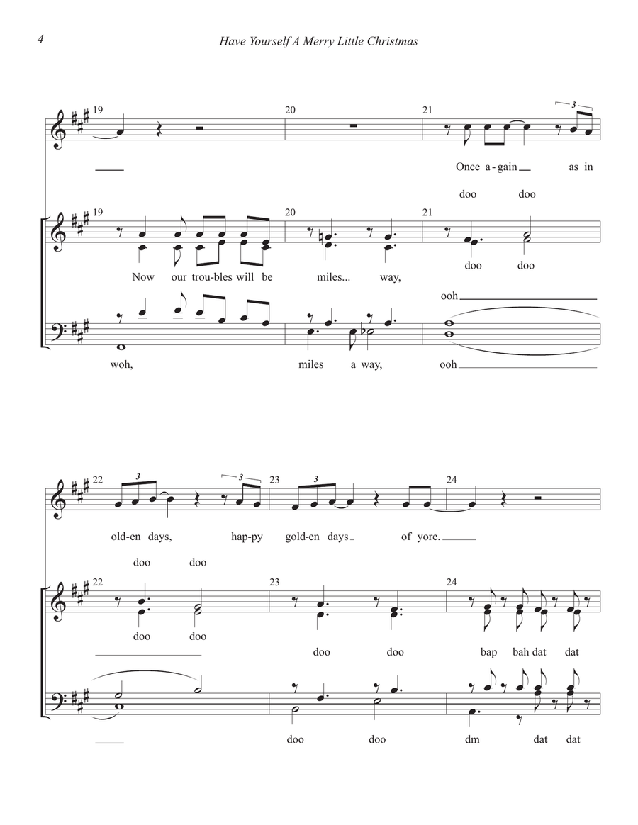 Have Yourself A Merry Little Christmas 4-Part scores gallery preview page 4