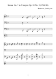 Beethoven:Sonate No. 7 in D major, Op. 10 No. 3 for piano solo