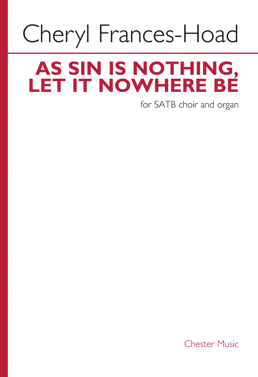 As Sin Is Nothing, Let It Nowhere Be 4-Part scores gallery preview page 1