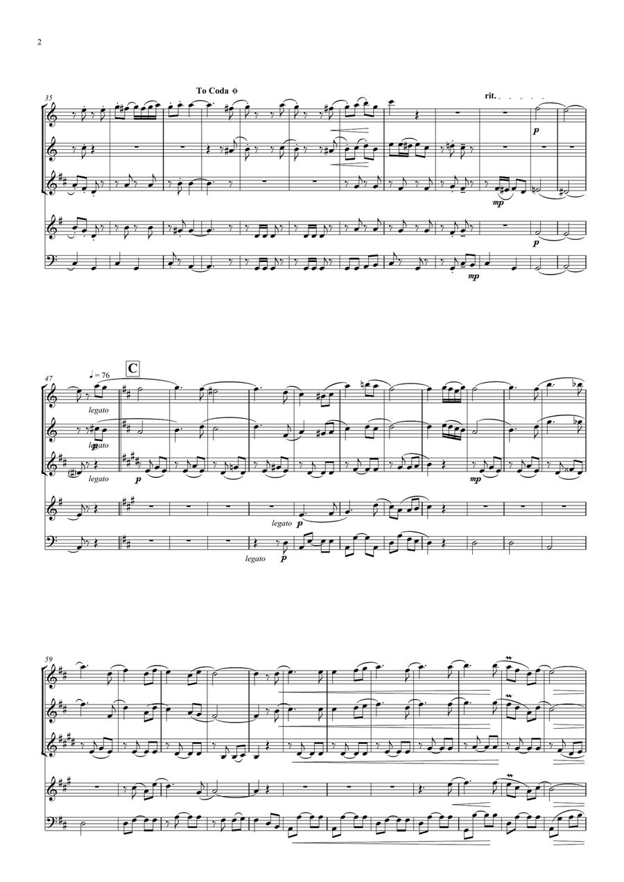 Little Red Squirrel: Wind Quintet Little Red Squirrel: Wind Quintet Woodwind Quintet scores gallery preview page 3