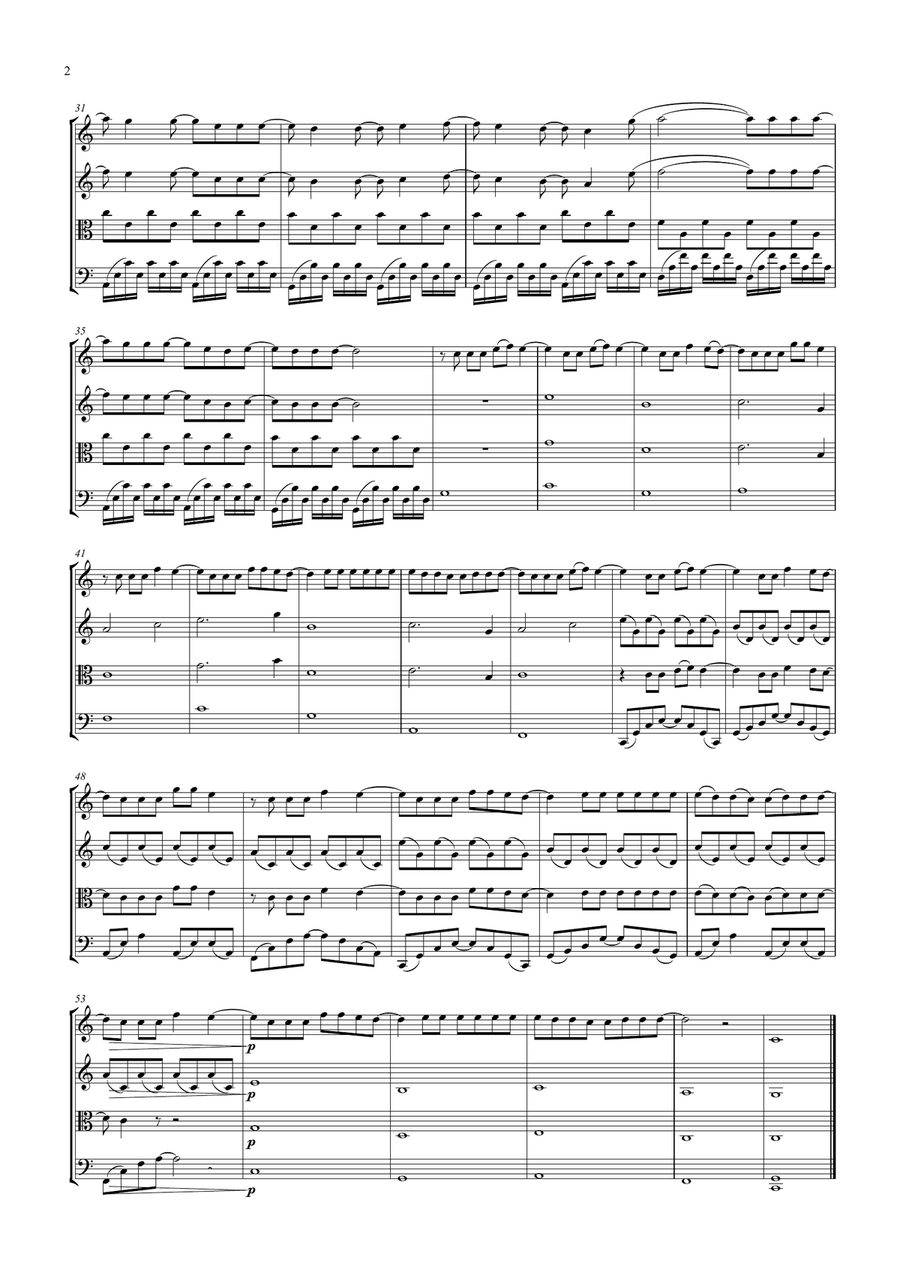 Someone You Loved Someone You Loved String Quartet scores gallery preview page 2