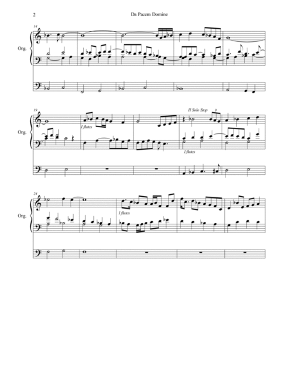 Peace Pieces Organ Solo scores gallery preview page 4