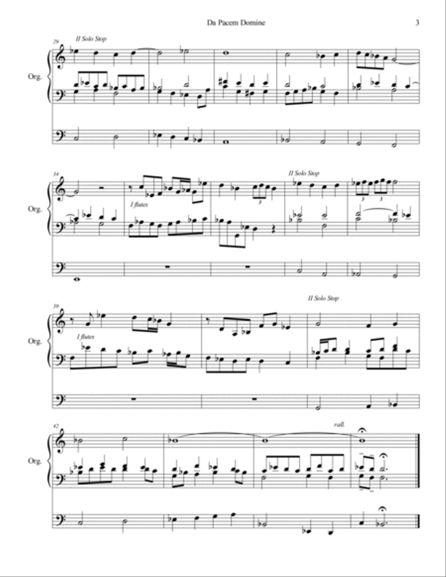 Peace Pieces Organ Solo scores gallery preview page 5