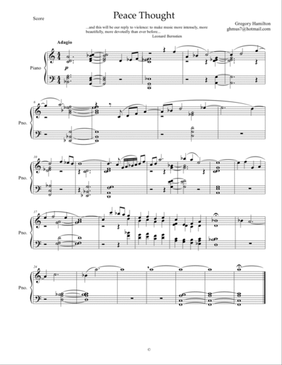 Peace Pieces Organ Solo scores gallery preview page 6