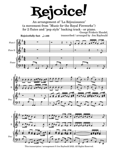 REJOICE! (2 flutes and piano)