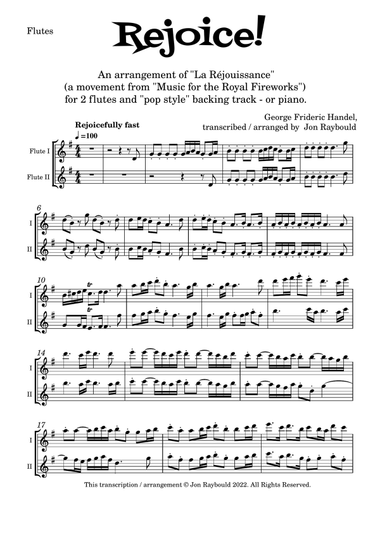 REJOICE! for two flutes