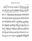 Étude For Violin