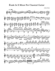 Étude For Classical Guitar