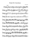 Étude For Contrabass