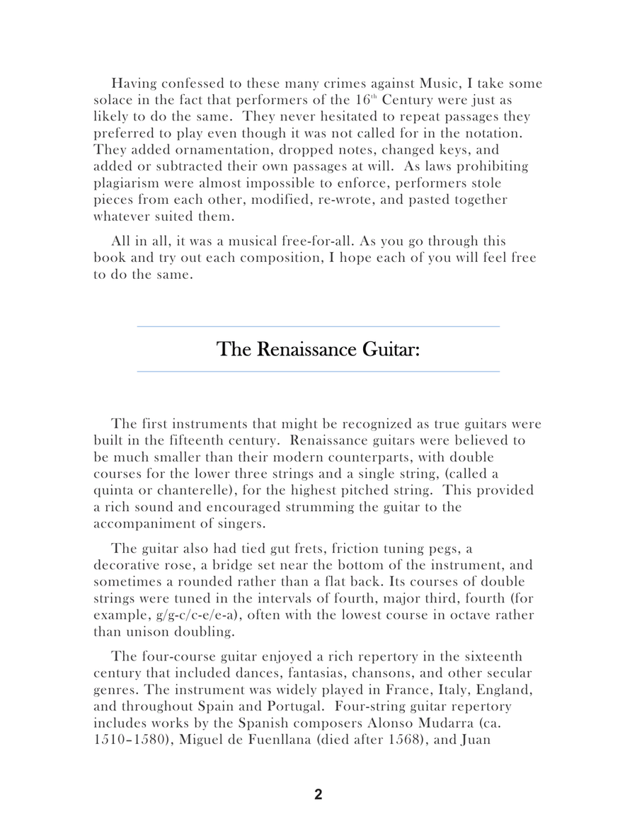 Giulio Abondante Lute Music of the Renaissance Arranged for Low G Ukulele Lute scores gallery preview page 6