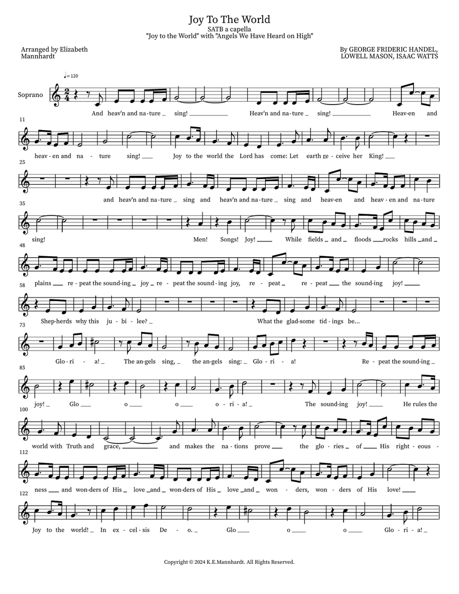 Joy To The World Joy To The World 4-Part scores gallery preview page 6