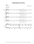 Little Bunny Foo Foo (Vocal Quartet - (SATB) mini preview