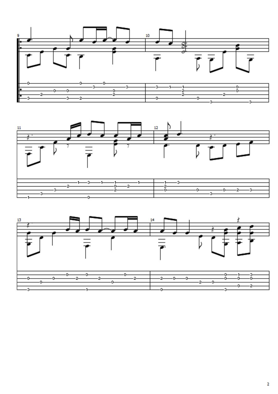 A Whiter Shade Of Pale Acoustic Guitar scores gallery preview page 2