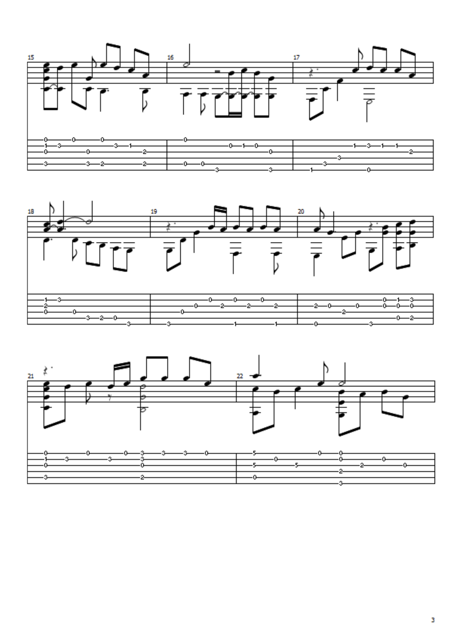 A Whiter Shade Of Pale Acoustic Guitar scores gallery preview page 3