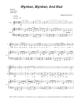 Wynken, Blynken, And Nod (Vocal Quartet - (SATB) mini preview