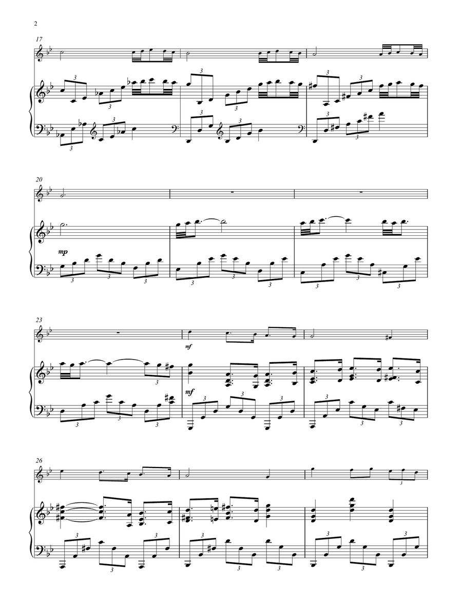 Adagio Variation (arr. Svetoslav Karparov) Violin Solo scores gallery preview page 2