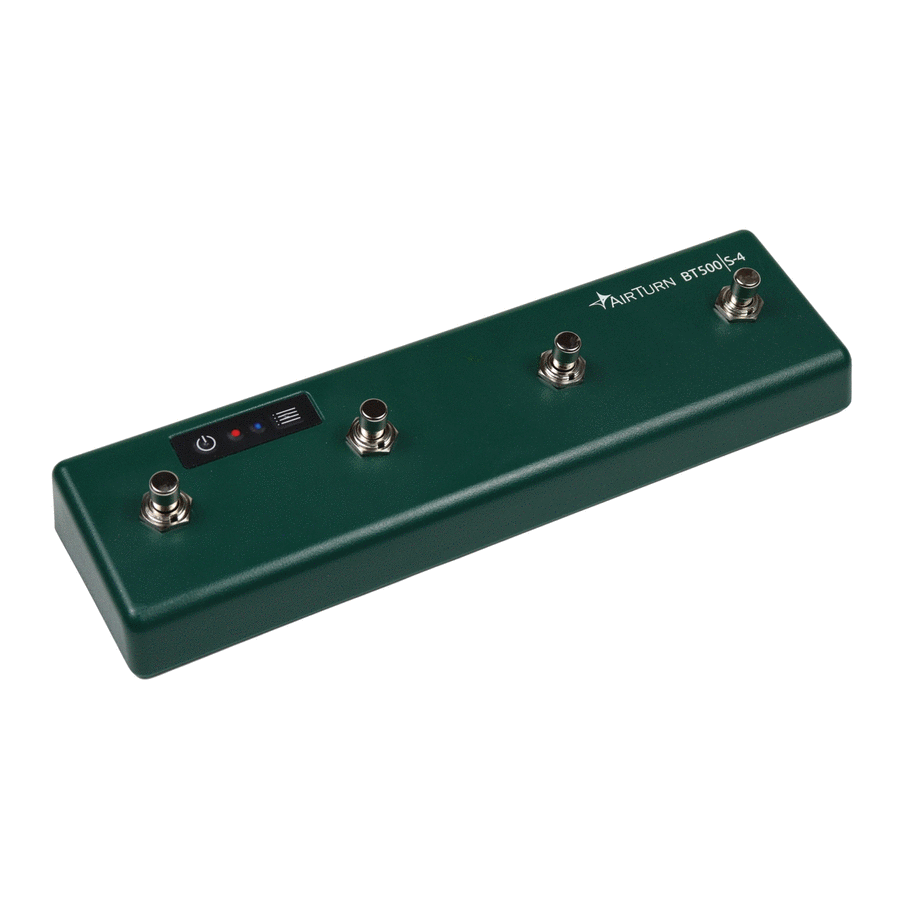 BT500s-4 Bluetooth 4 Foot Switch Controller Musical Instruments scores gallery preview page 1