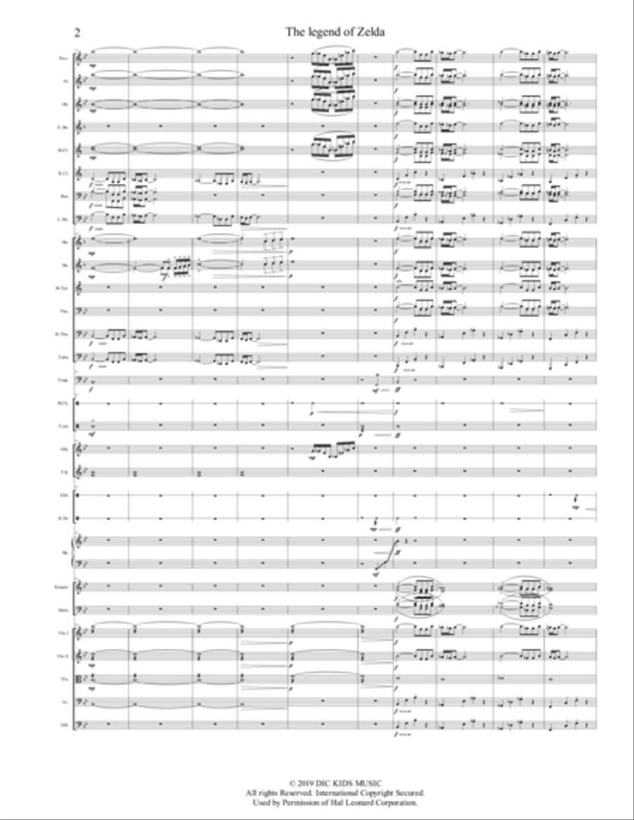 The Legend Of Zelda Full Orchestra scores gallery preview page 2