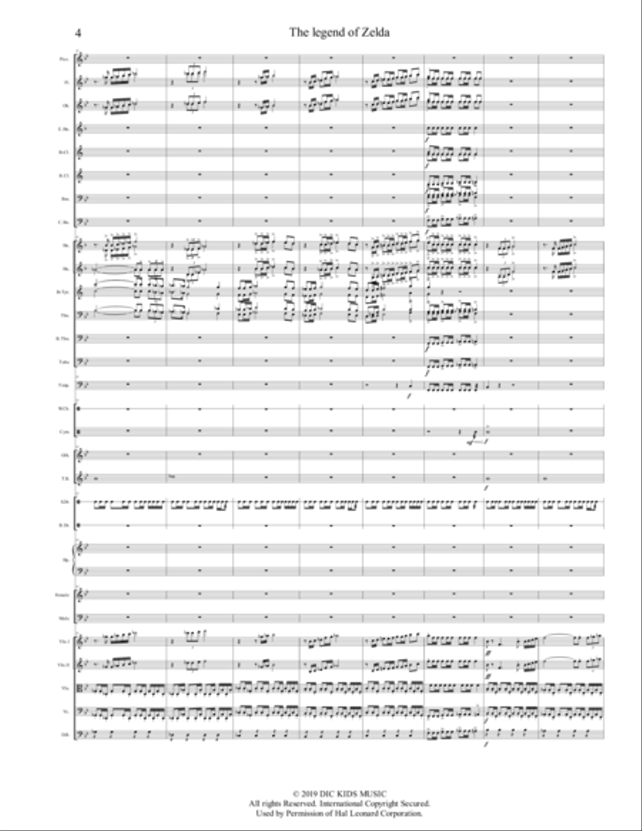 The Legend Of Zelda Full Orchestra scores gallery preview page 4