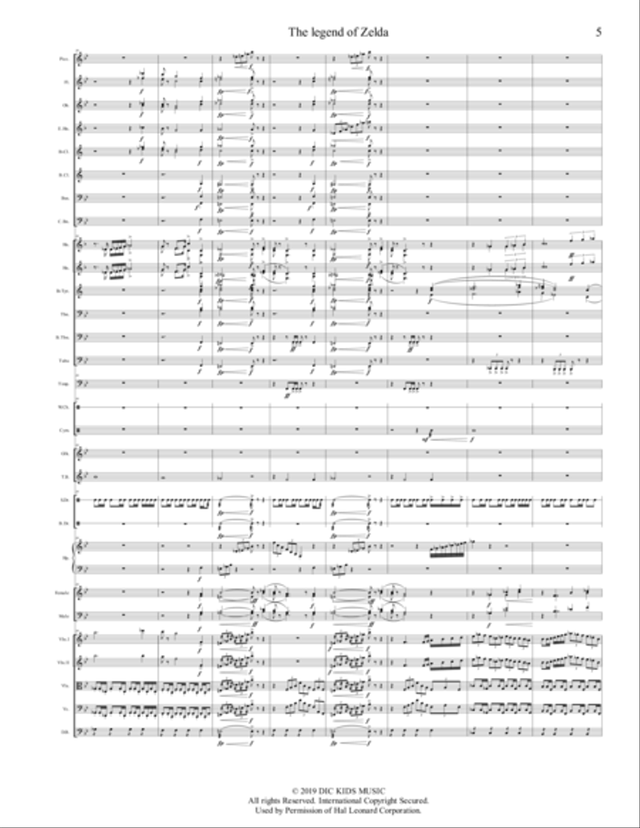 The Legend Of Zelda Full Orchestra scores gallery preview page 5