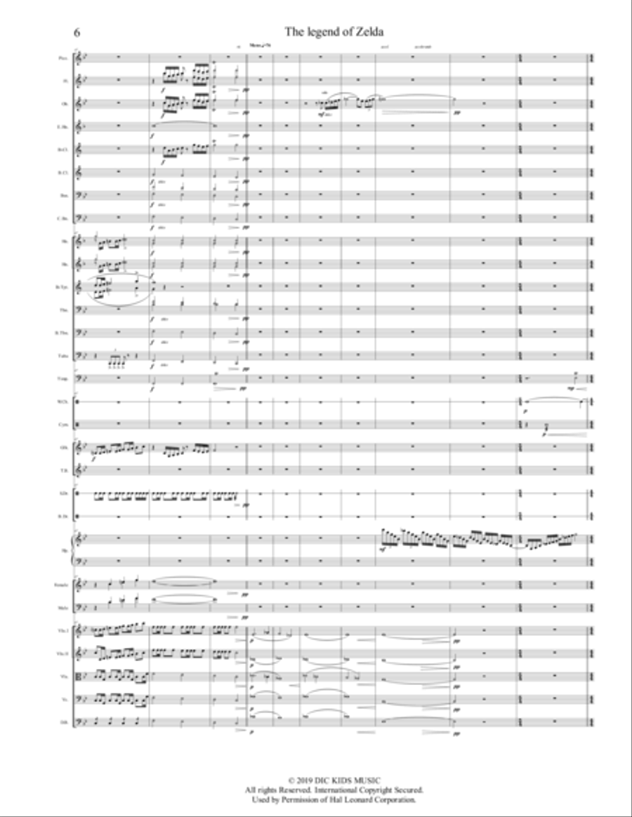 The Legend Of Zelda Full Orchestra scores gallery preview page 6