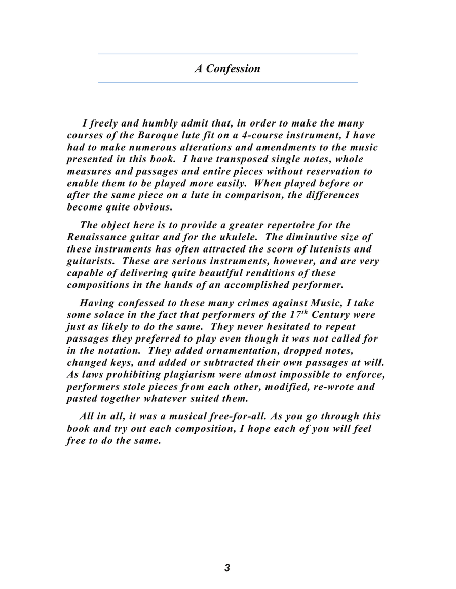 Anthony Holborne Arranged for Low G Ukulele Ukulele scores gallery preview page 5